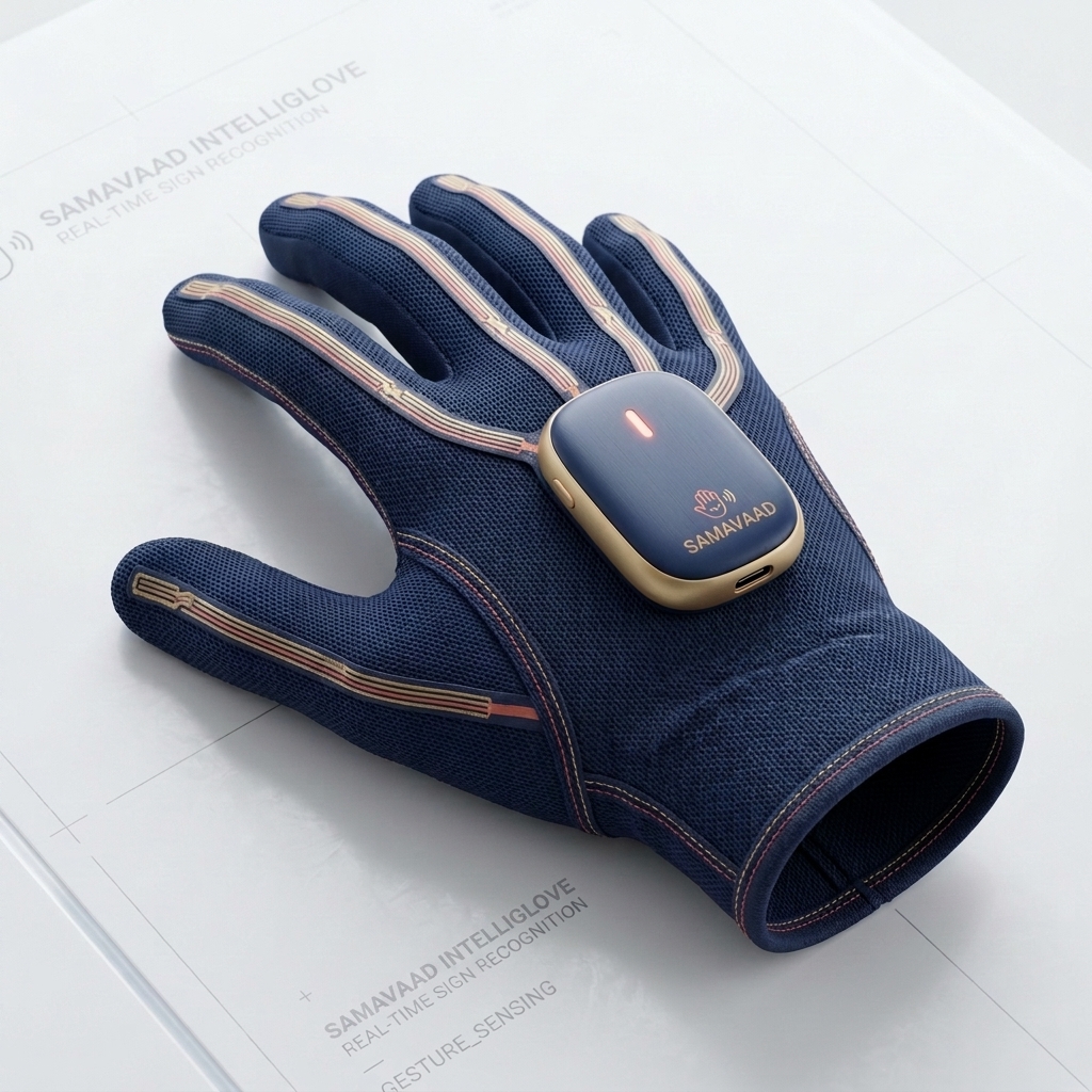 3D Render of SamaVaad Smart Glove